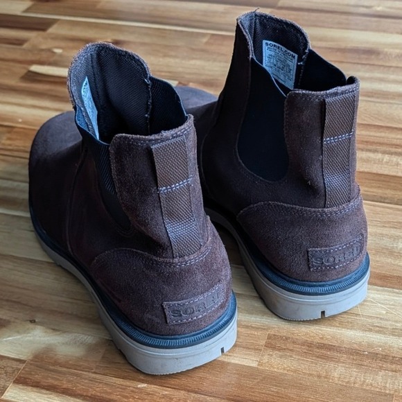 Sorel Men Chelsea Waterproof Suede Boots Dark Brown Size 12 main image 8